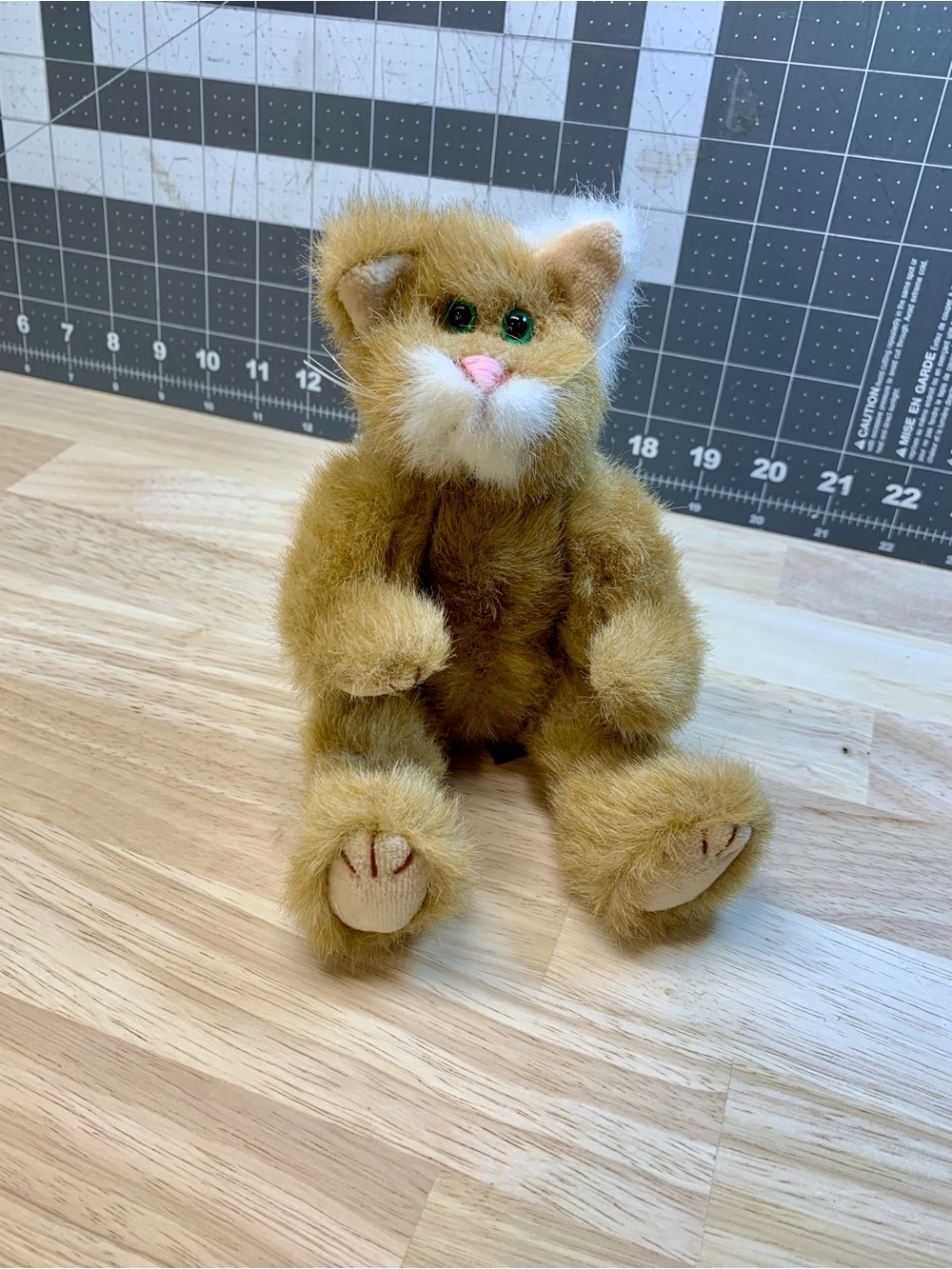 TY Attic Treasures - Pouncer The Cat Plush - Vintage 1993-94 Orange Tabby